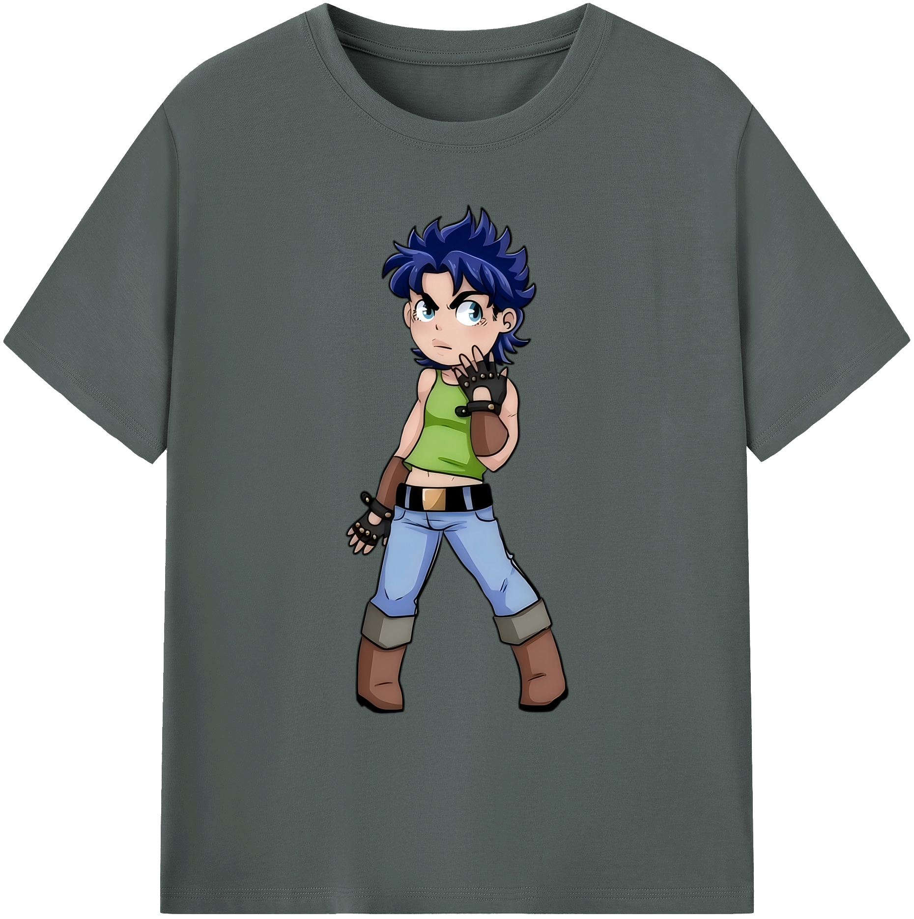 （画像用） ジョジョの奇妙な冒険 広瀨康一 JoJo's Bizarre Adventure Hirose Koichi 綿100％ メンズ半袖Tシャツ｜肌触りやわらか＆通気性